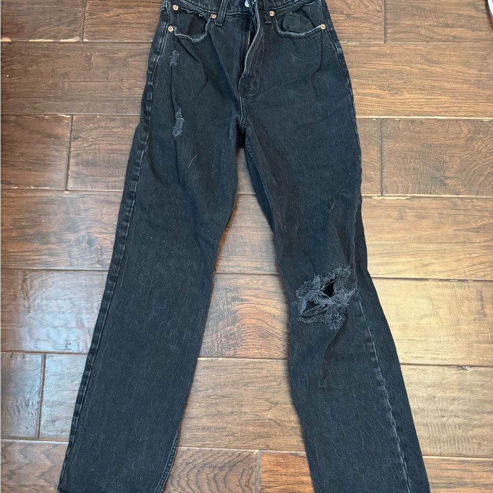 Abercrombie 90s ultra high rise straight jean